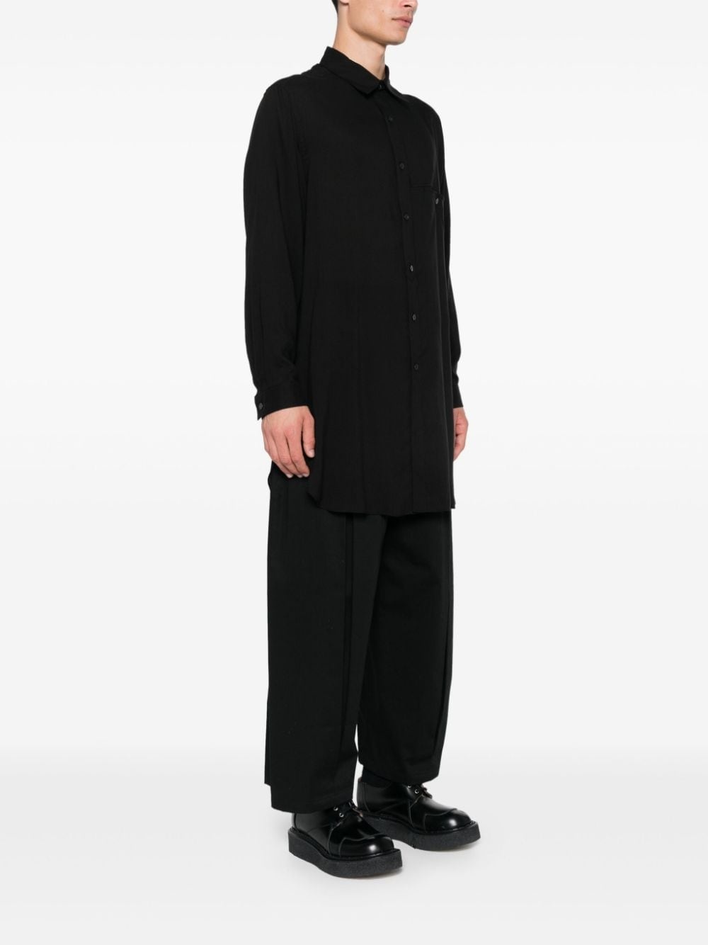 spread-collar shirt - 3