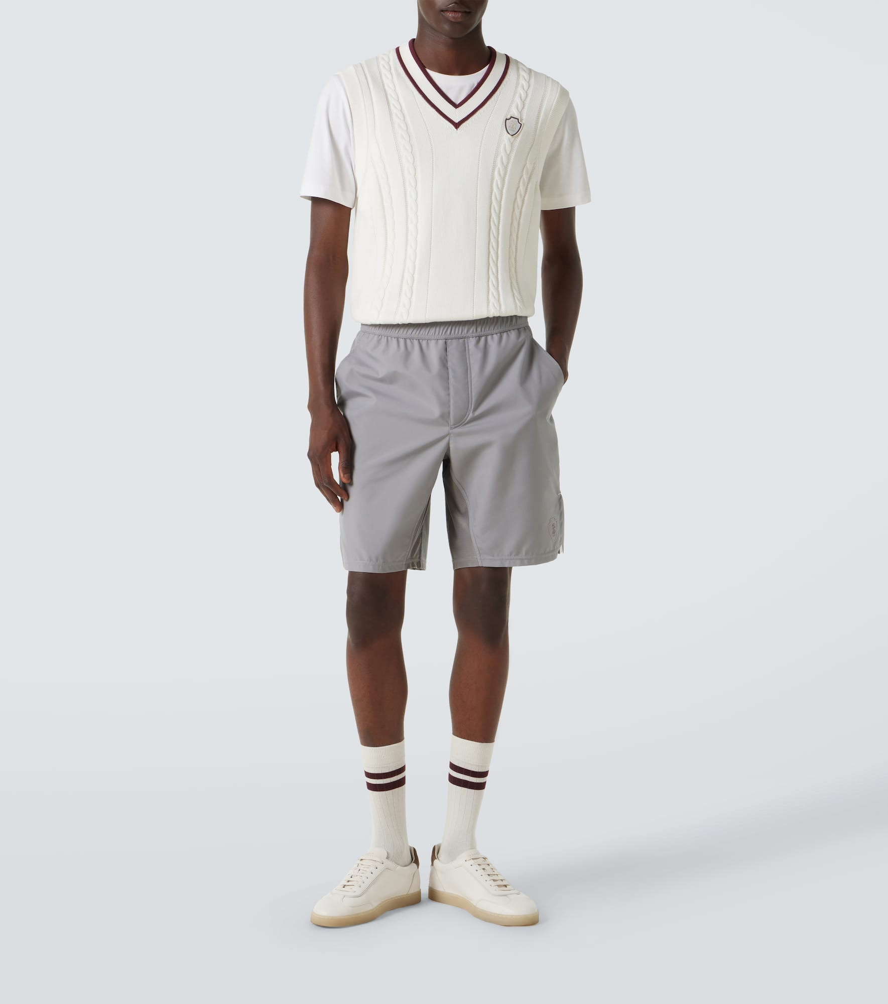 Cable-knit cotton sweater vest - 2