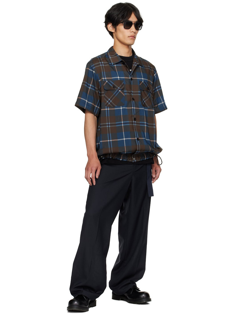sacai Navy Suiting Trousers outlook