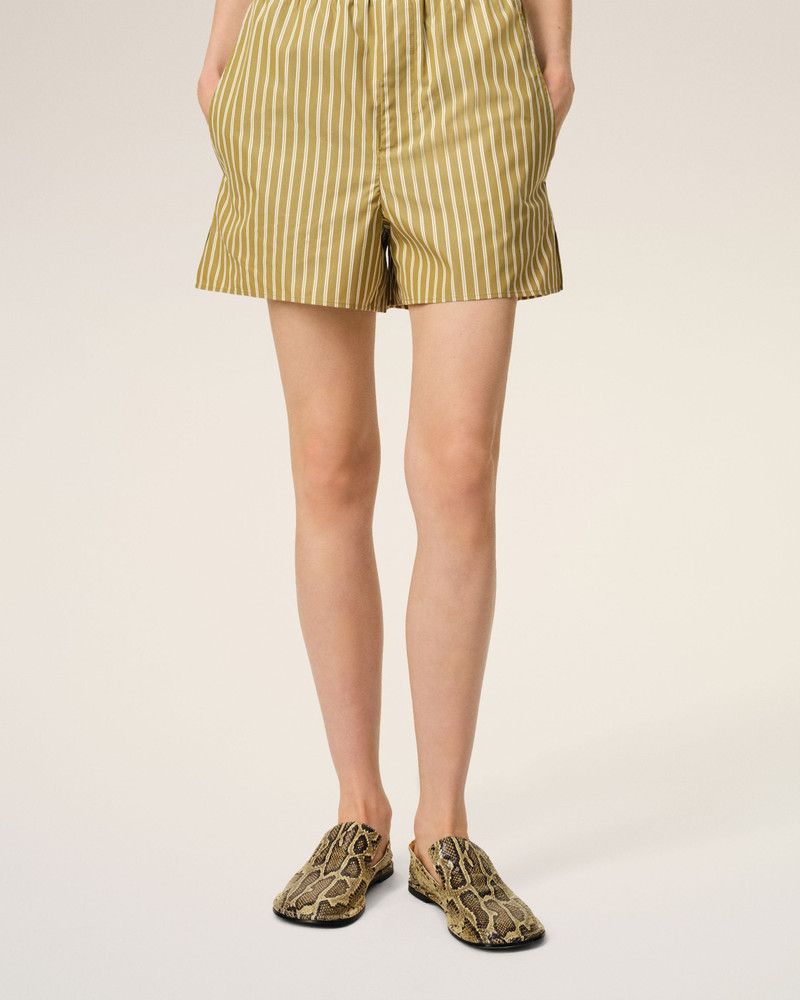 AMI Paris BEIGE LEATHER MIDI SLIPPERS outlook