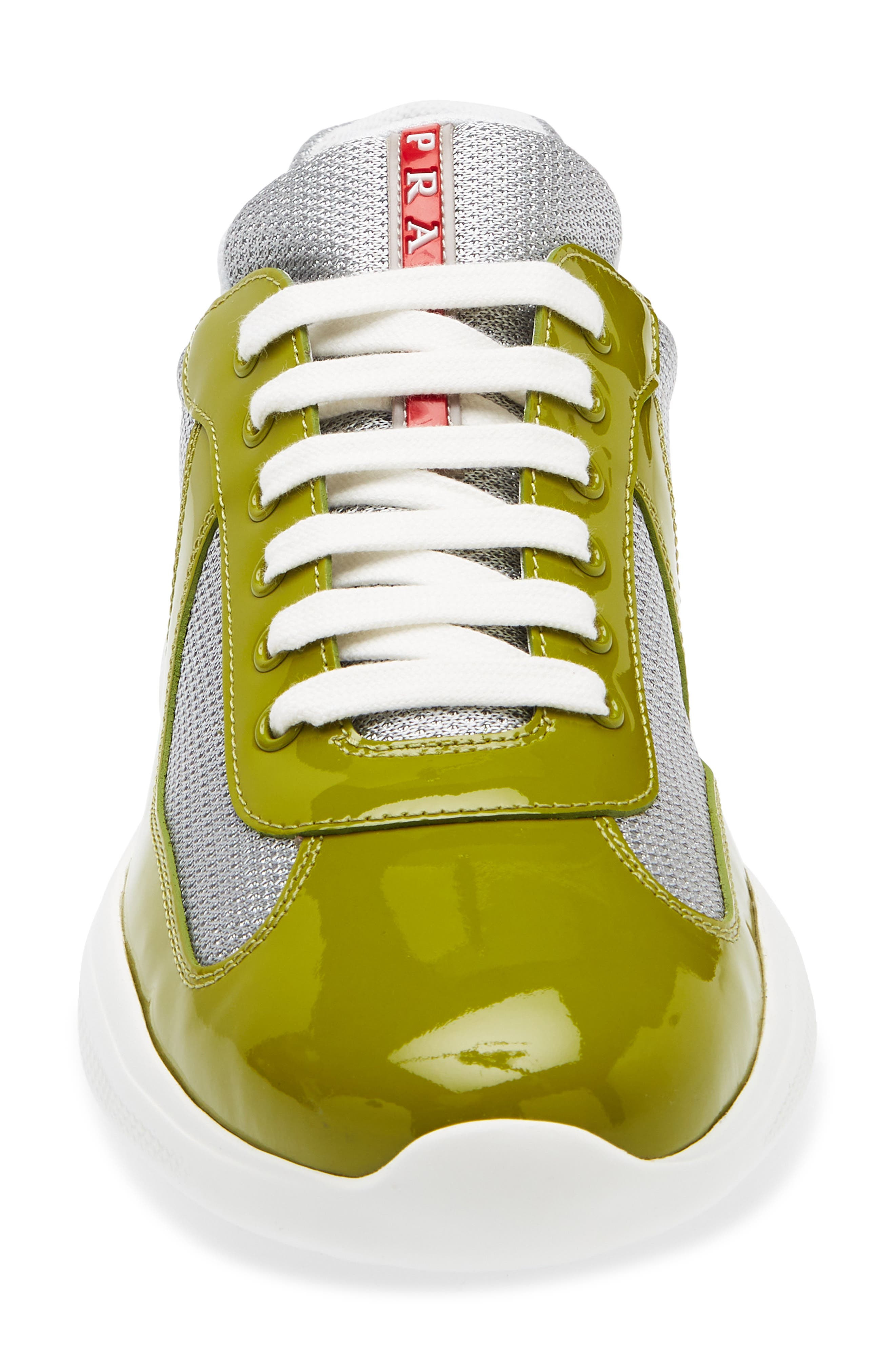 Prada America's Cup Sneaker in Prato/Argento at Nordstrom - 4