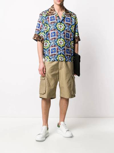 Dolce & Gabbana Maiolica bowling shirt outlook