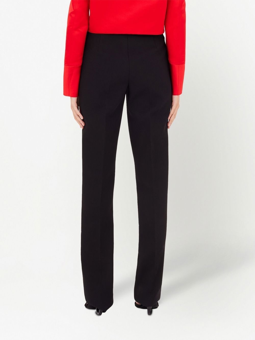 high-waist straight-leg trousers - 3