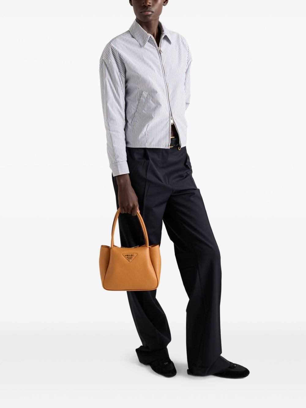 small leather tote bag - 2