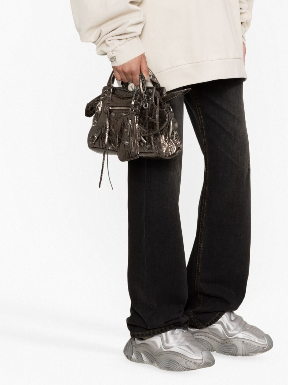 XS Neo Cagole metallic tote bag - 3