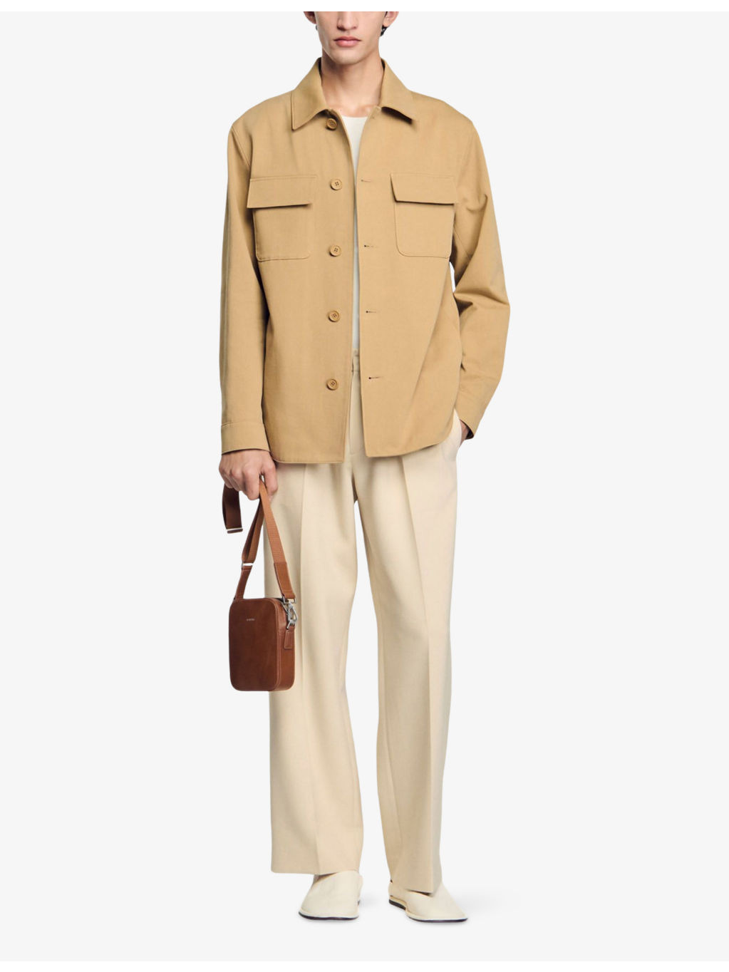 Relaxed-Fit Chest-Pocket Cotton Overshirt - 2