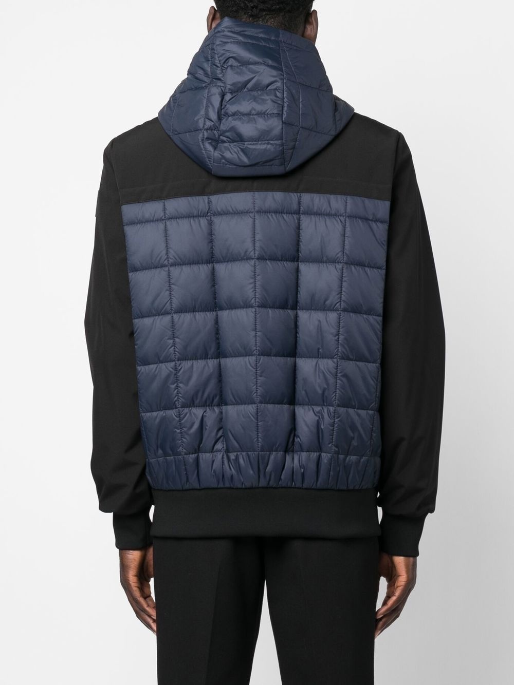 panelled hooded padded jacket - 4