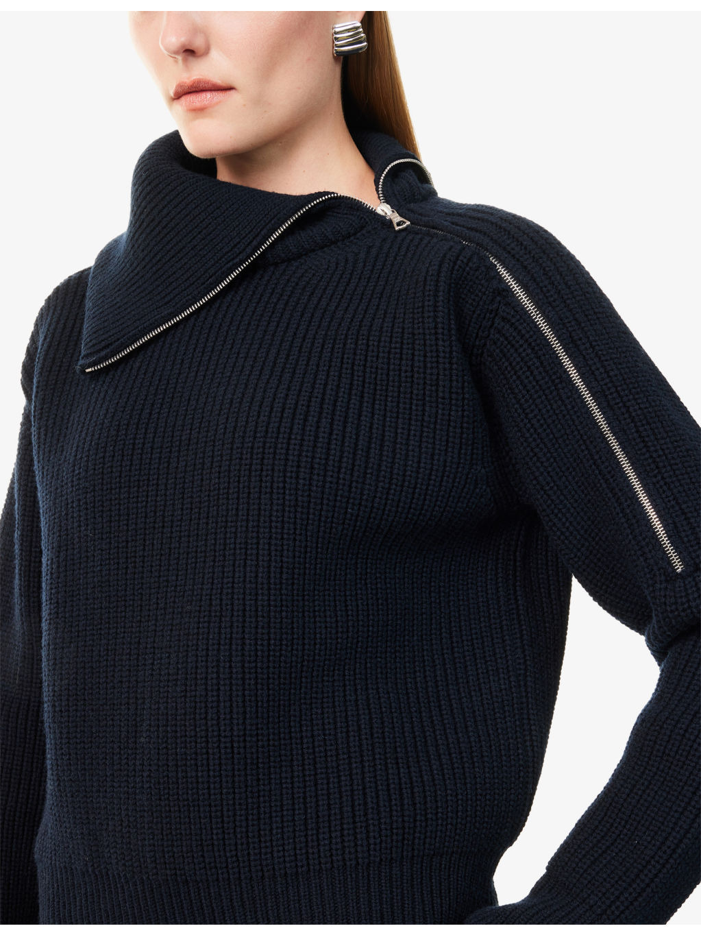 Talim Zip-Up Wool Jumper - 5