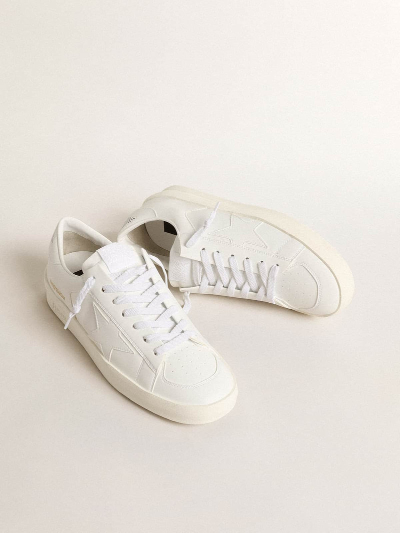 Golden Goose Women’s bio-based Stardan with white star and heel tab outlook