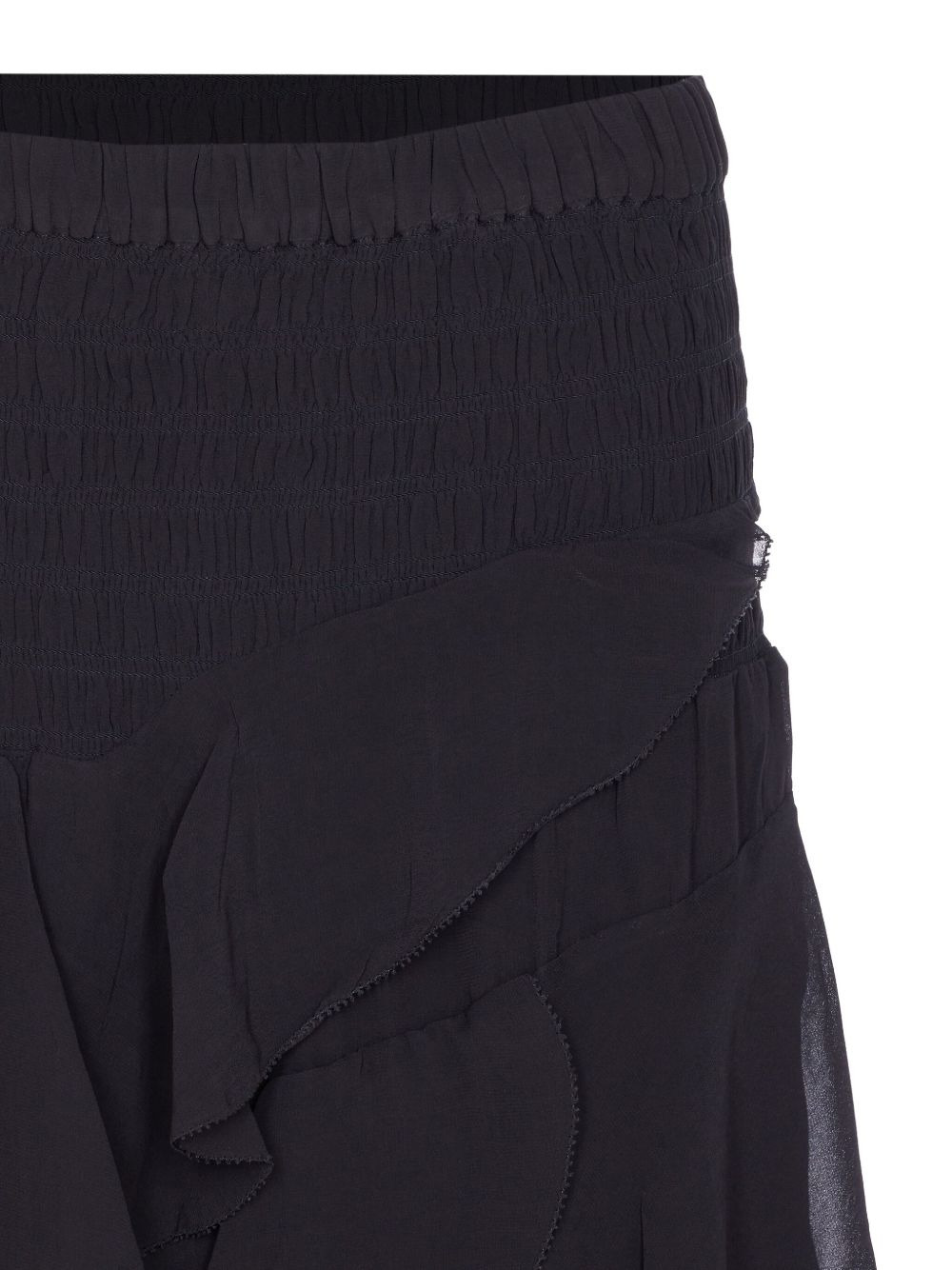 ruffled asymmetric midi skirt - 4