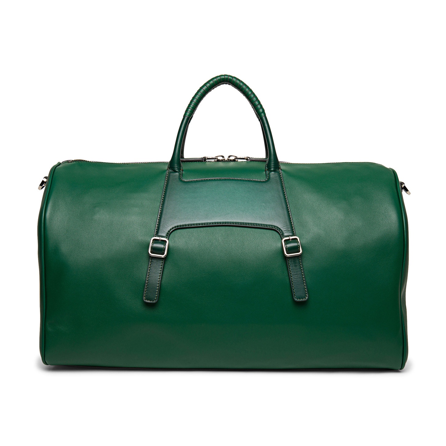 Green leather weekend bag - 2