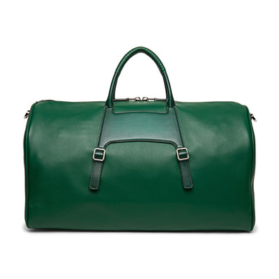 Santoni Green leather weekend bag outlook