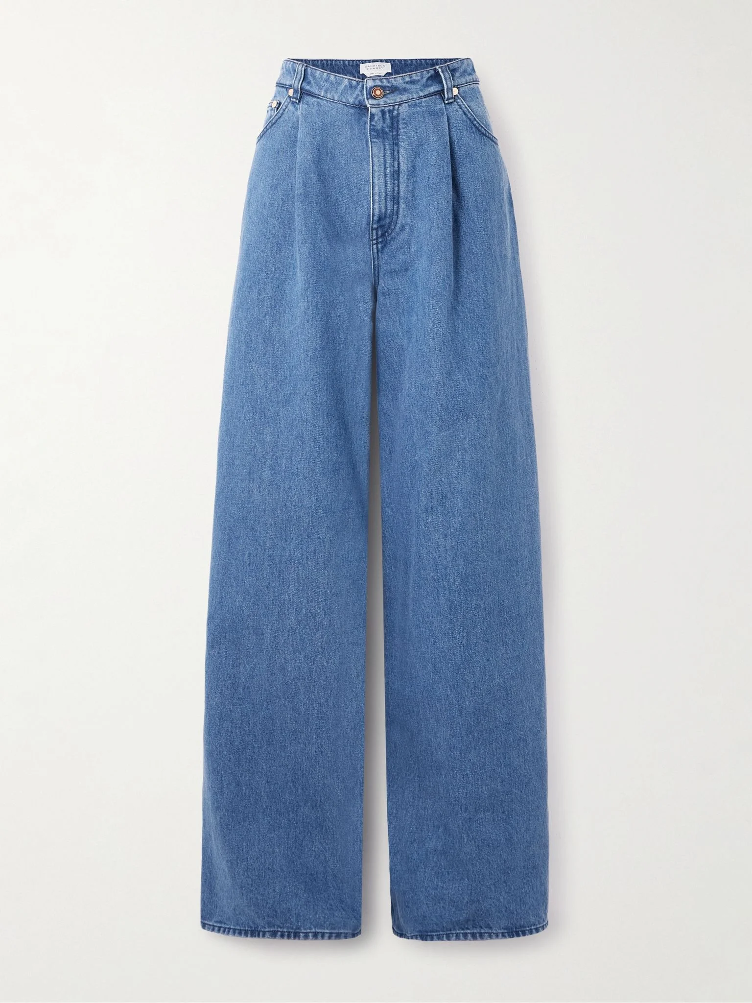 Brenn high-rise wide-leg recycled jeans Light denim - 1