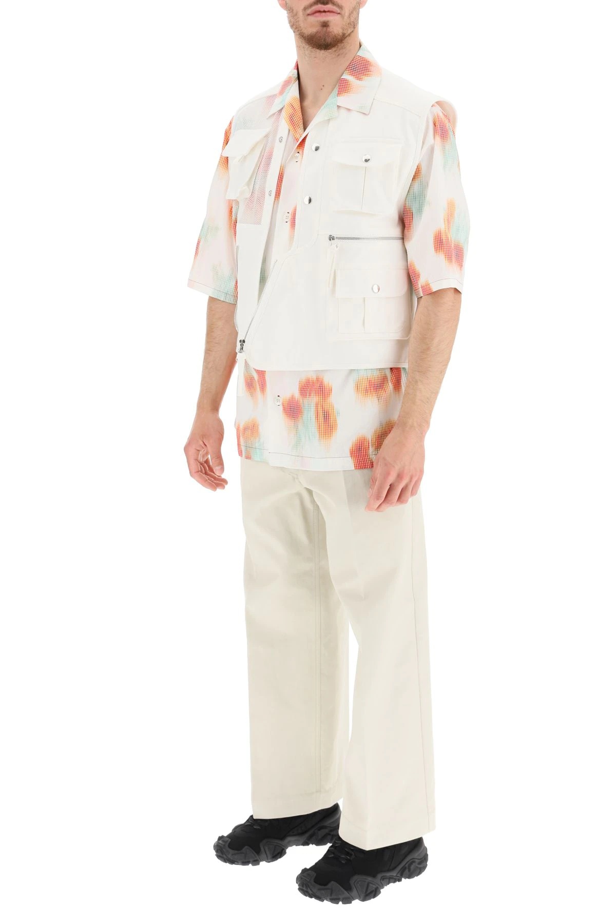 COQUELICOTS PRINT HAWAIIAN SHIRT - 2