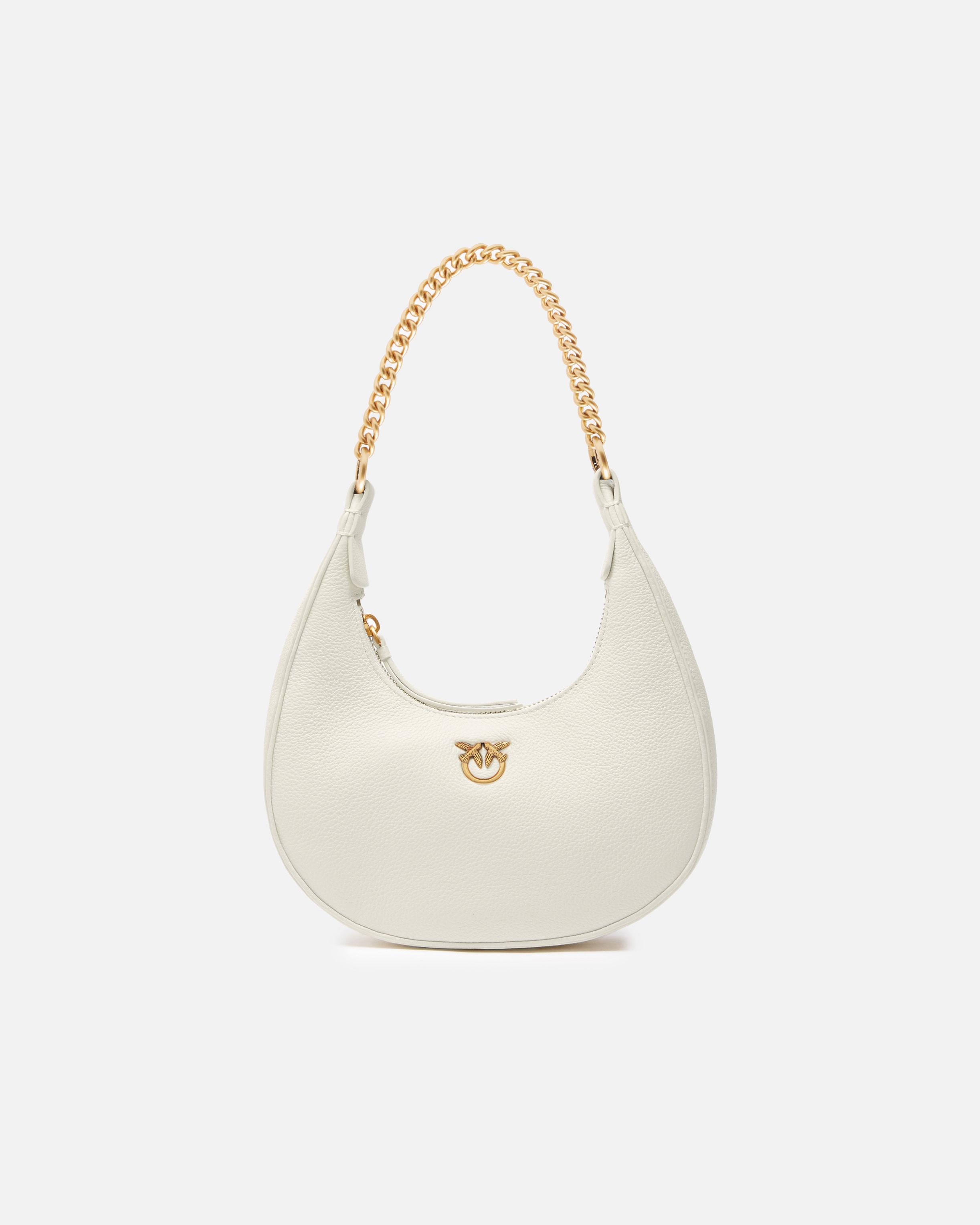 BRIOCHE BAG ROUNDED LEATHER SHOULDER BAG - 1