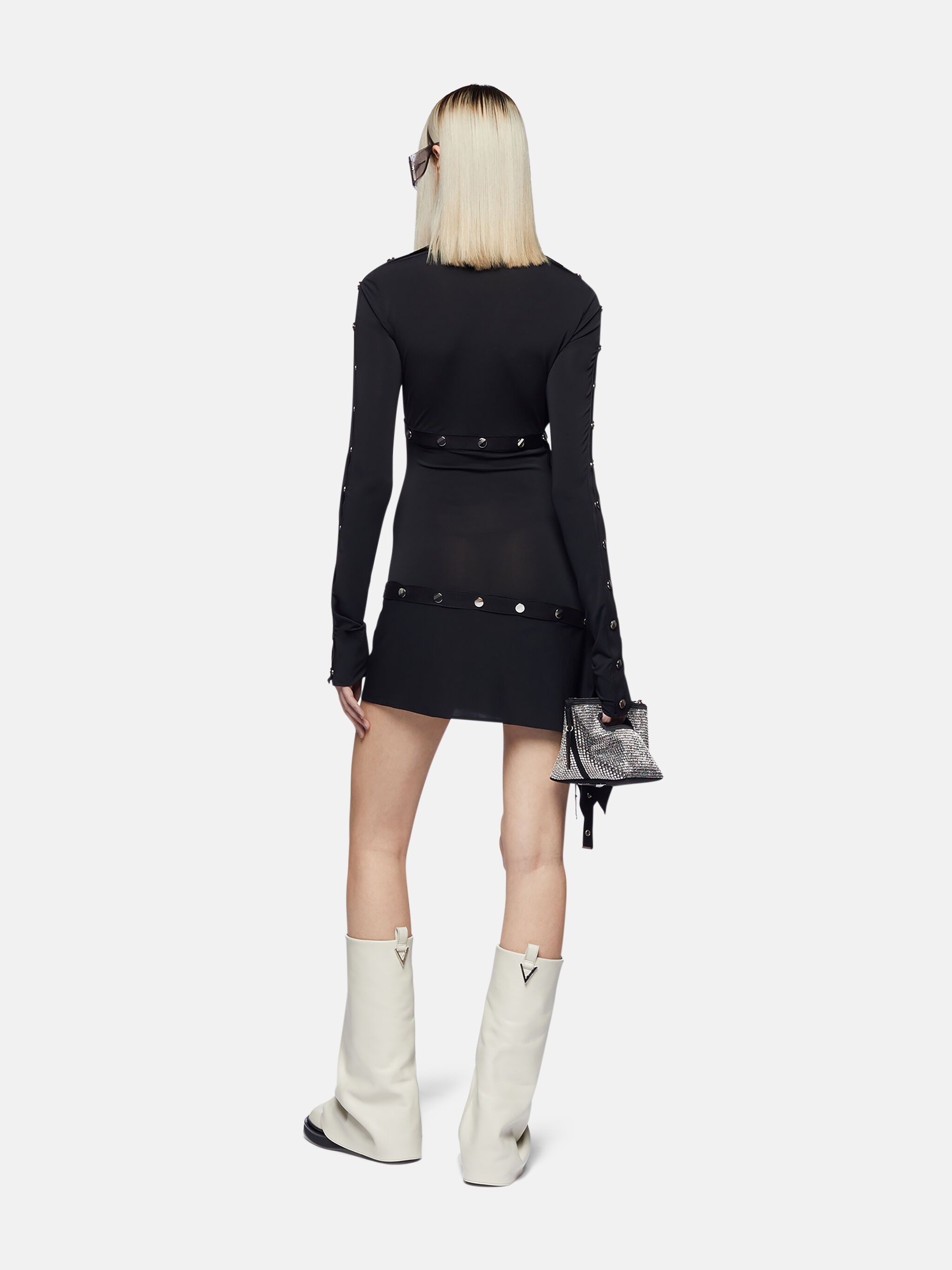 BLACK MINI DRESS - 3