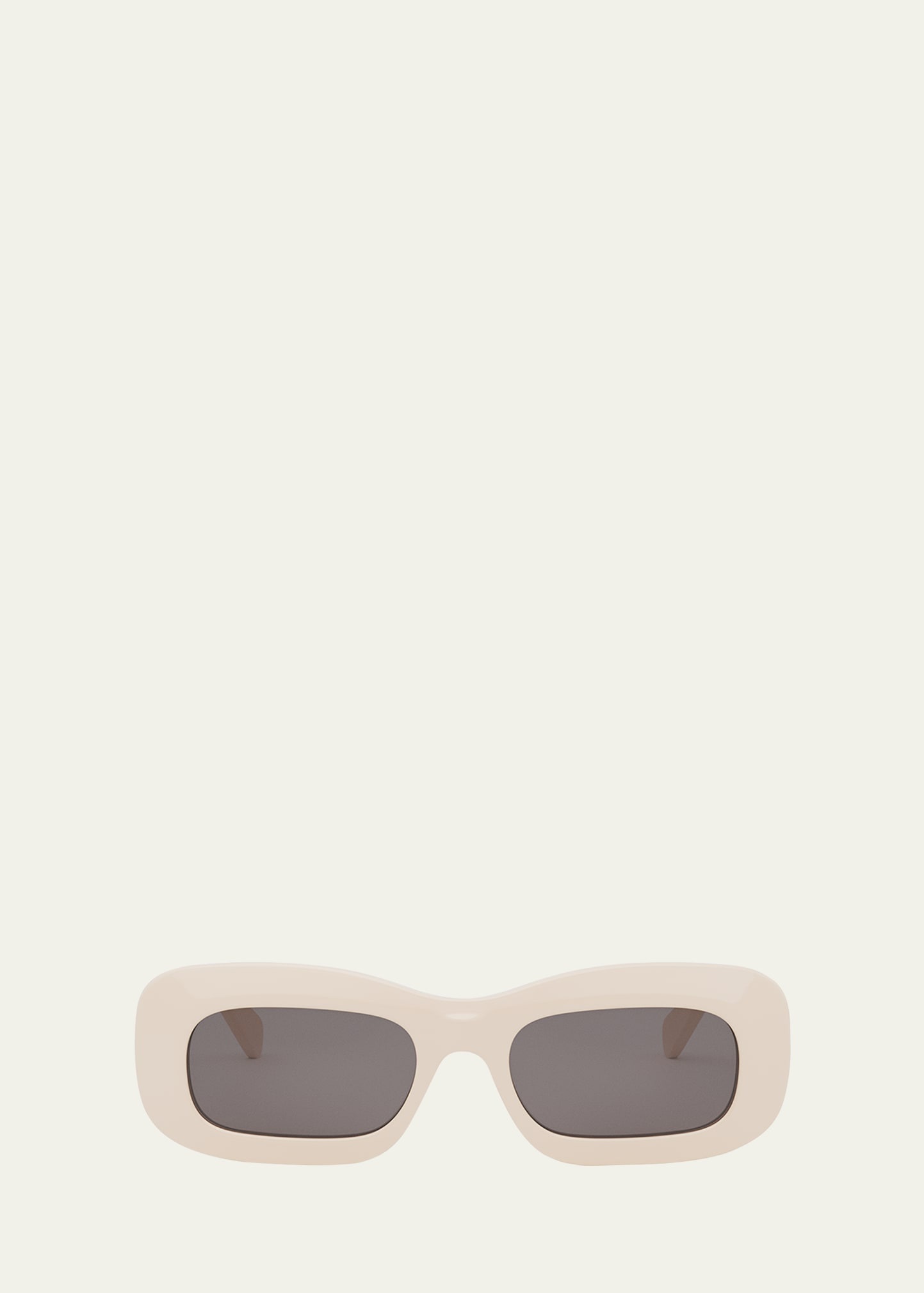 Bold 3 Dots Acetate Rectangle Sunglasses - 1