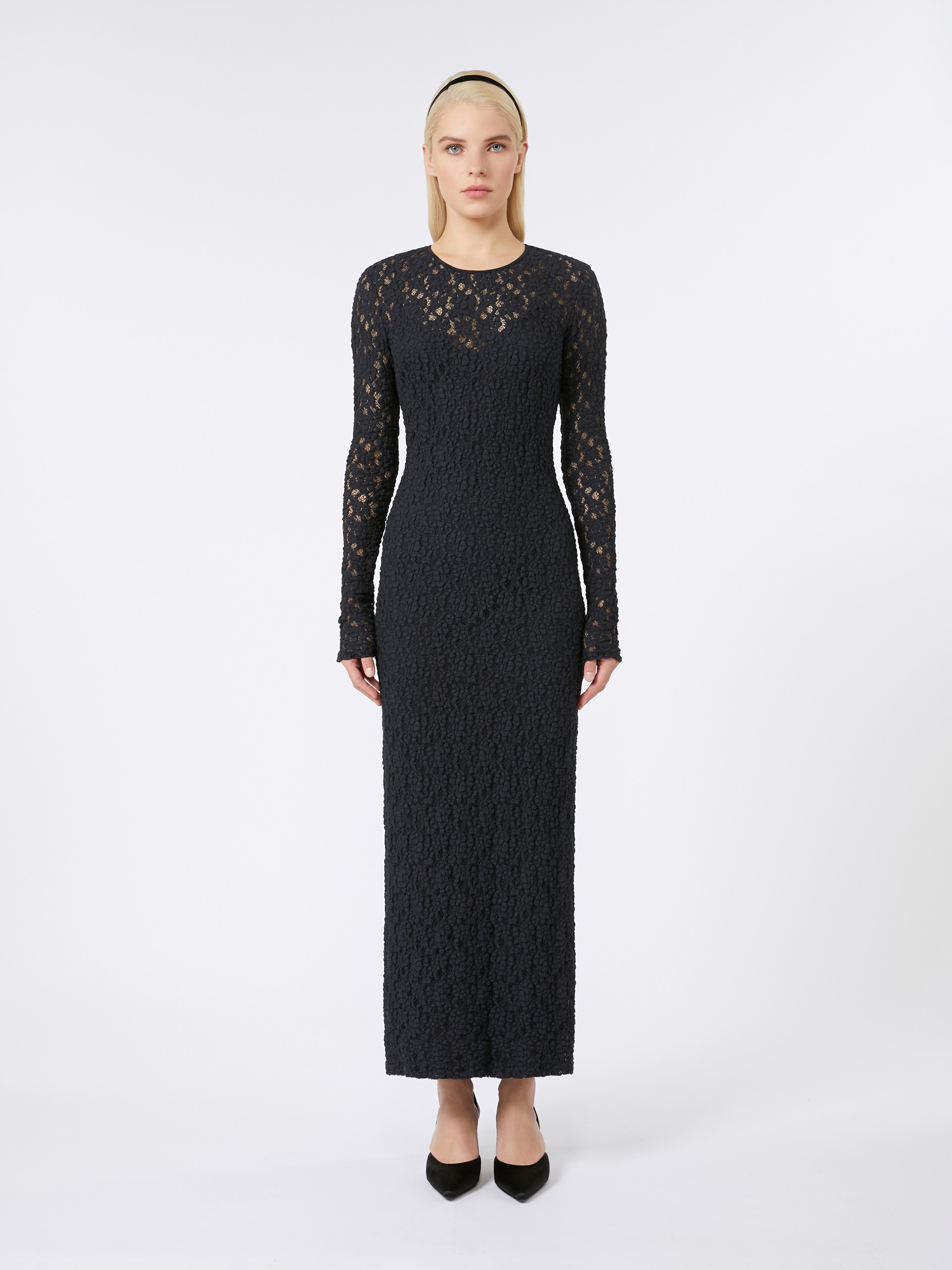 SARTA Cloqué lace slim-fit dress - 3