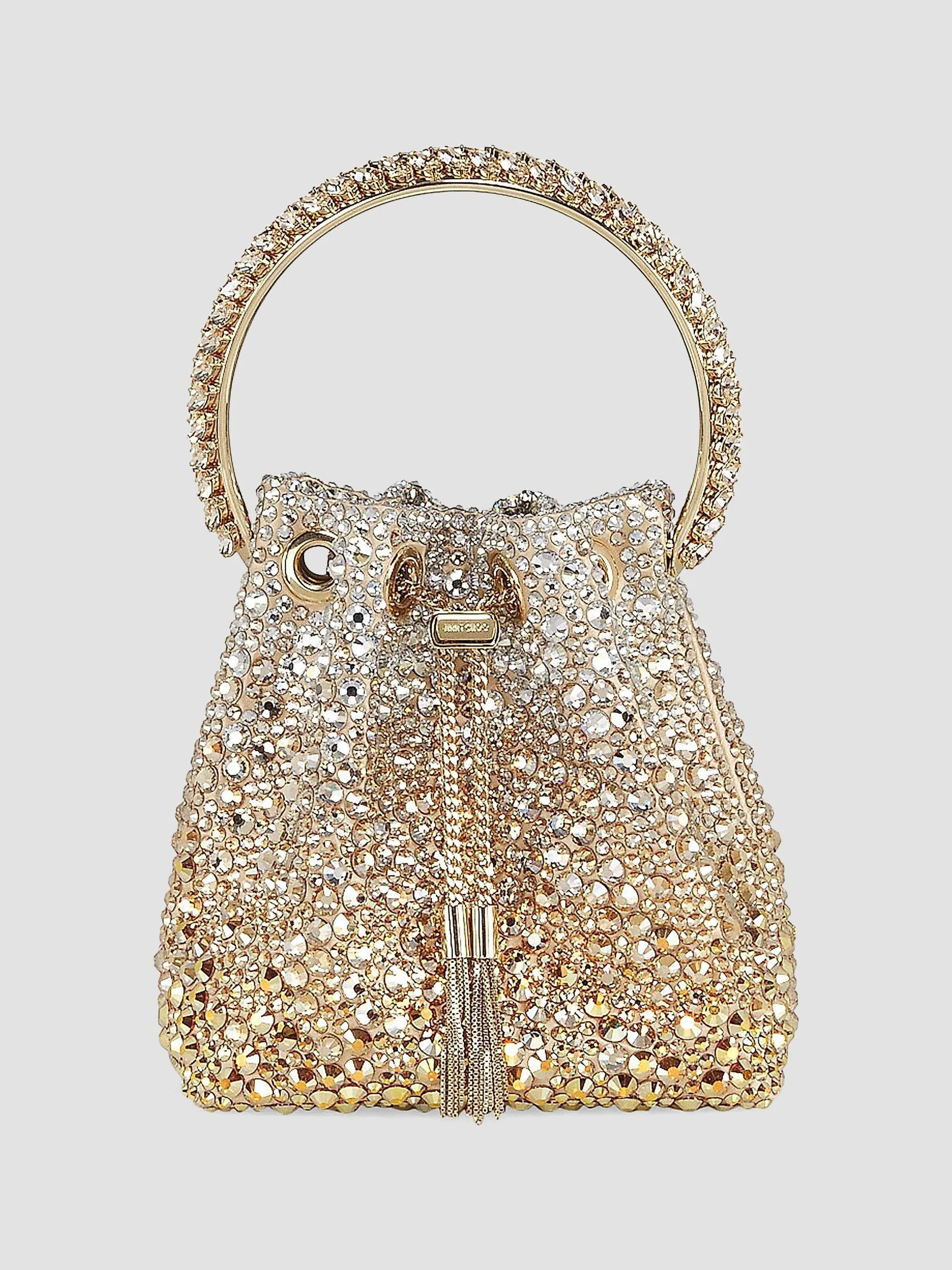 Women's Bon Bon Crystal-Embellished Top Handle Bag - Gold Silver - 1