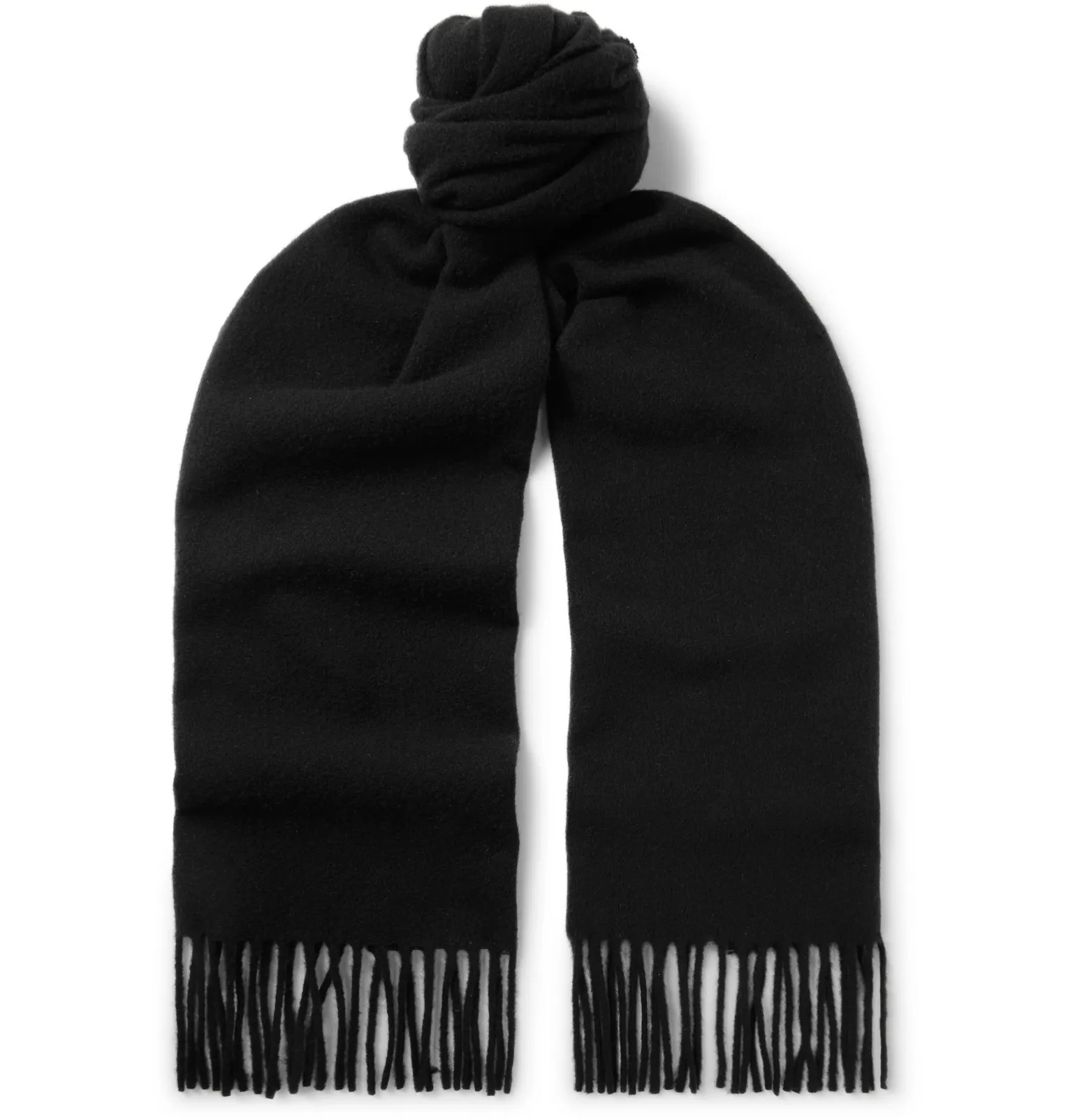 Fringed Virgin Wool-Felt Scarf - 4