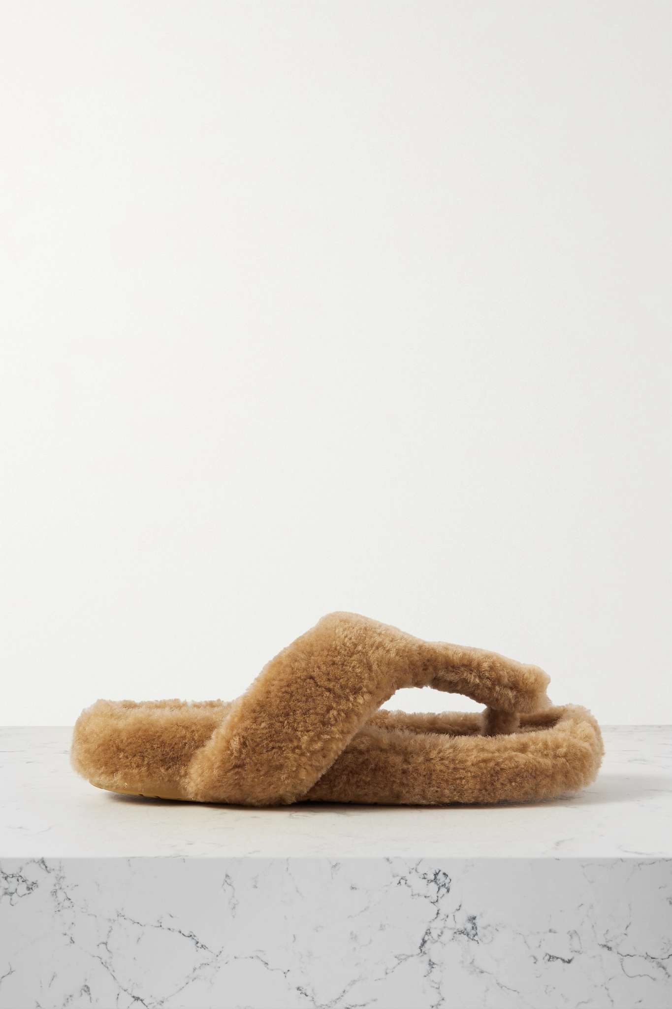Shearling sandals - 1