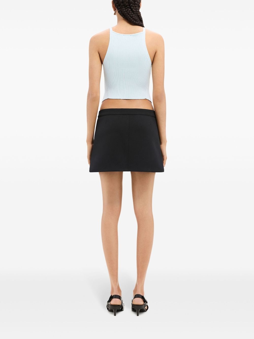 Pointy rib-knit tank top - 4