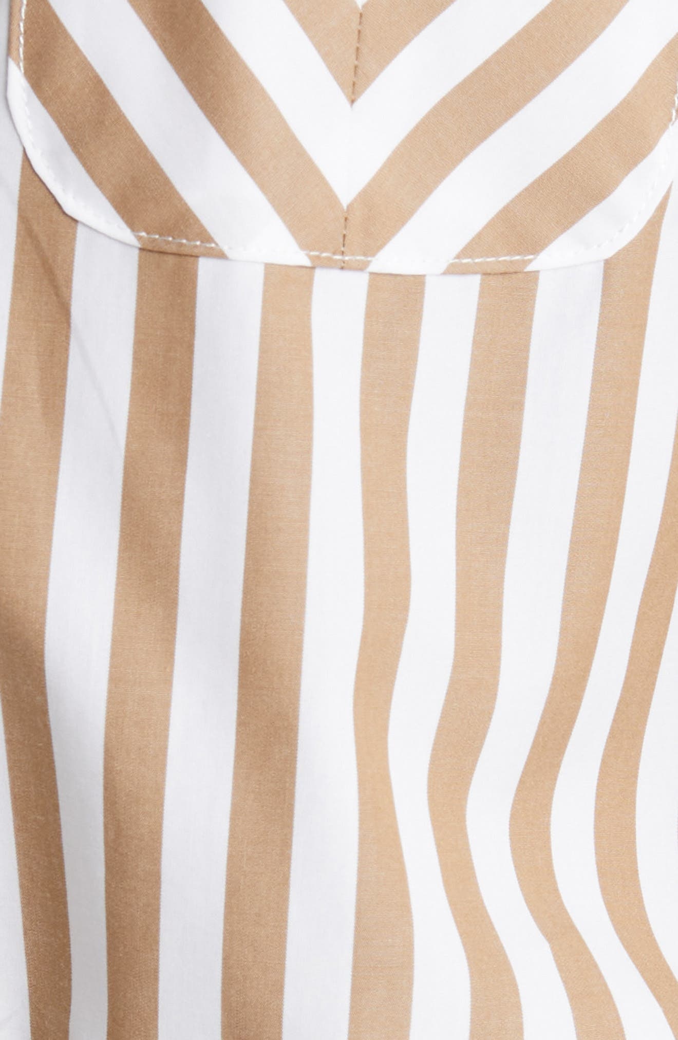 Maxine Stripe Cotton Button-Up Shirt - 6