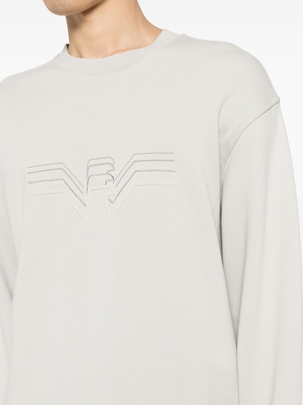 logo-embroidered sweatshirt - 5