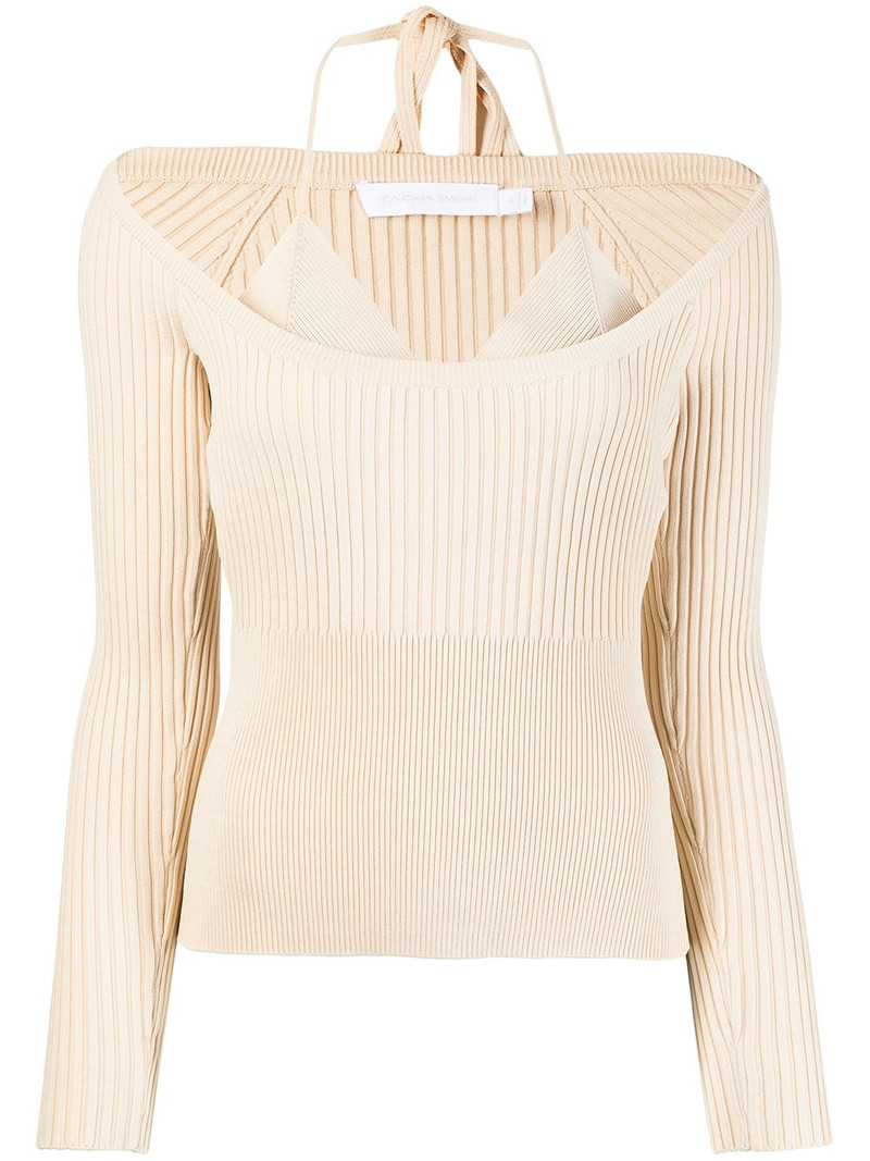 jayline compact scoop-neck jumper 1