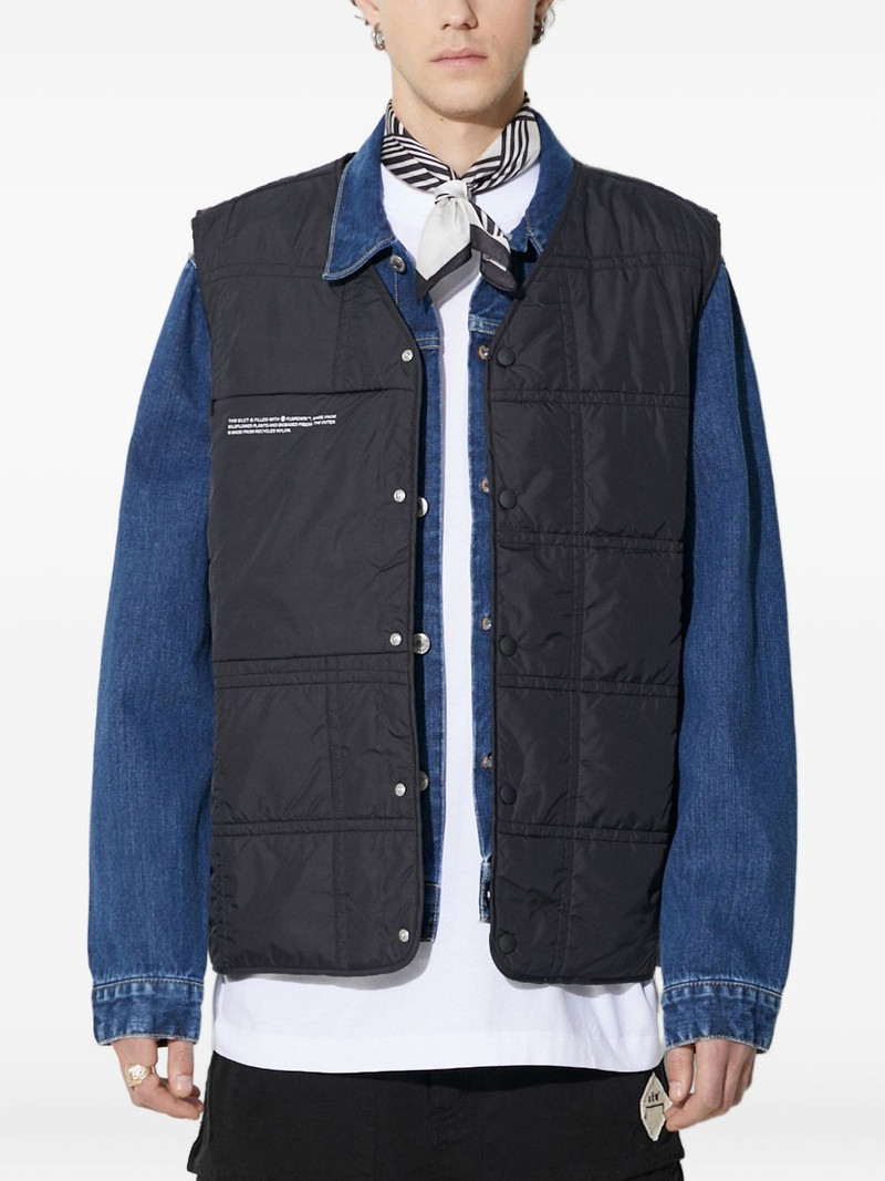 quilted-pattern gilet 1