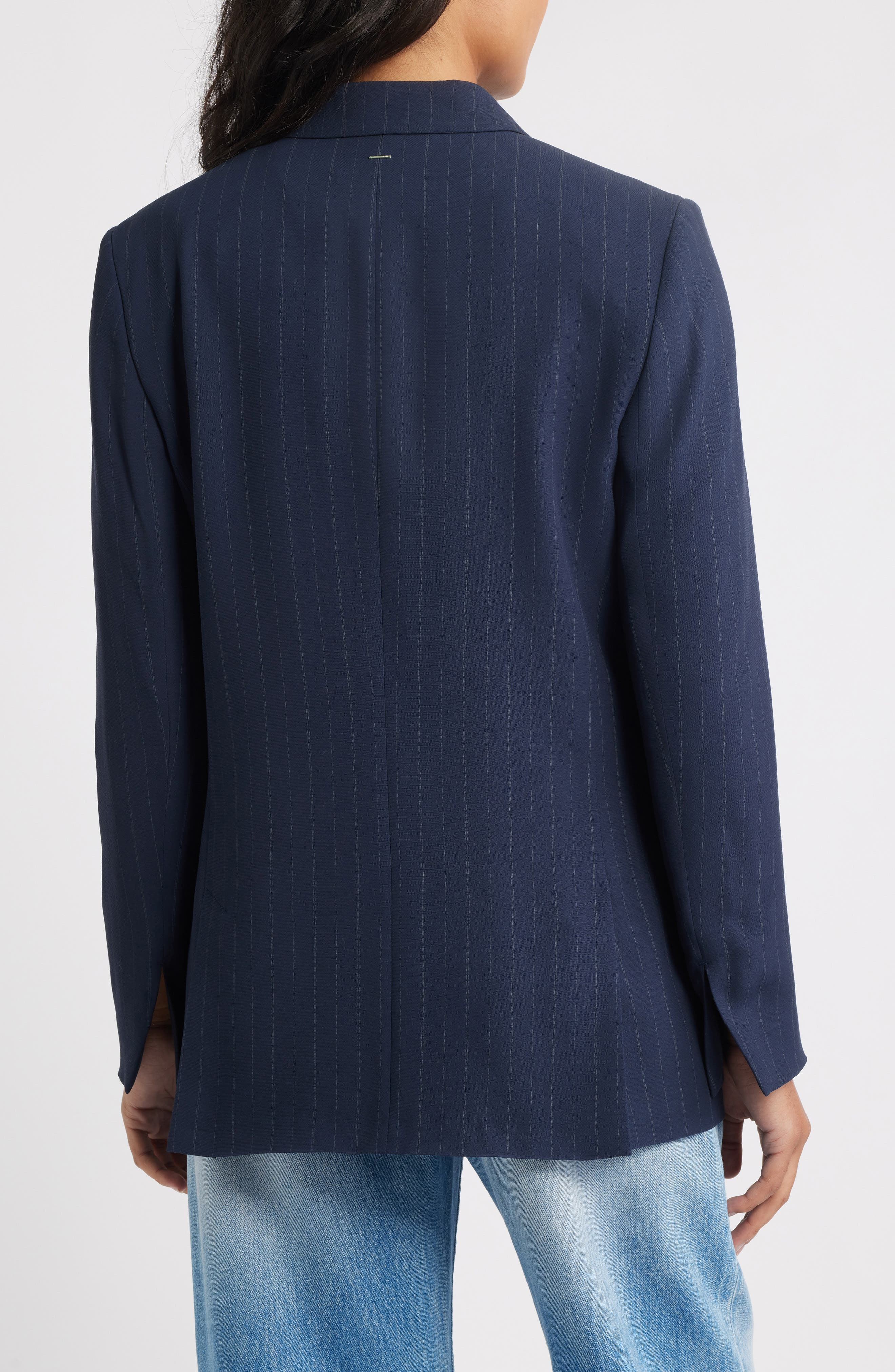 BOSS Janka Pinstripe Blazer in Sky Captain Pinstripe at Nordstrom - 2