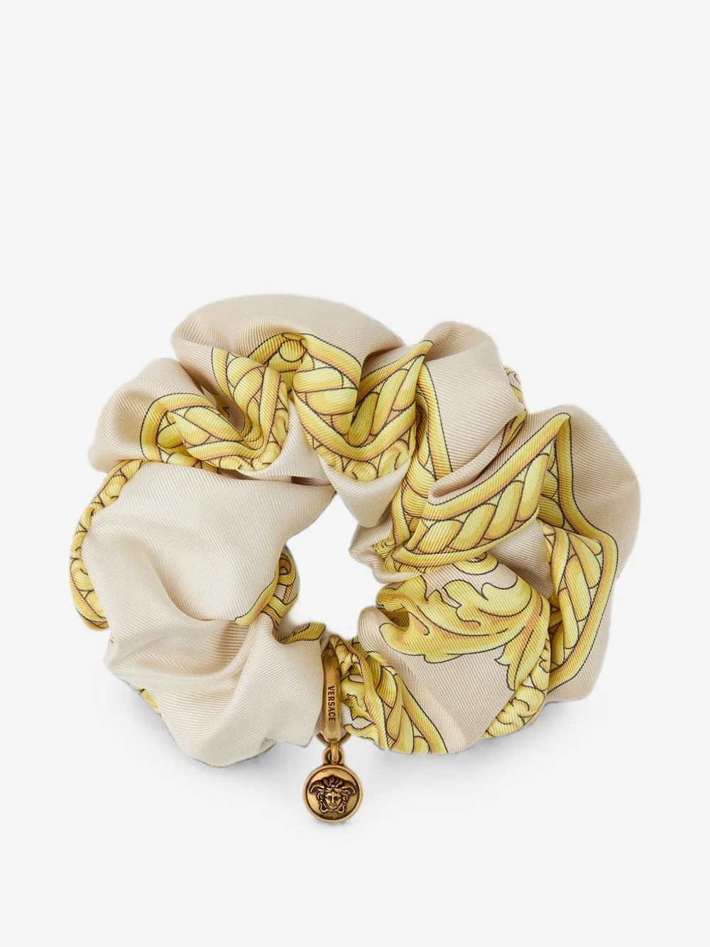 Barocco-print Medusa-pendant scrunchie - 1