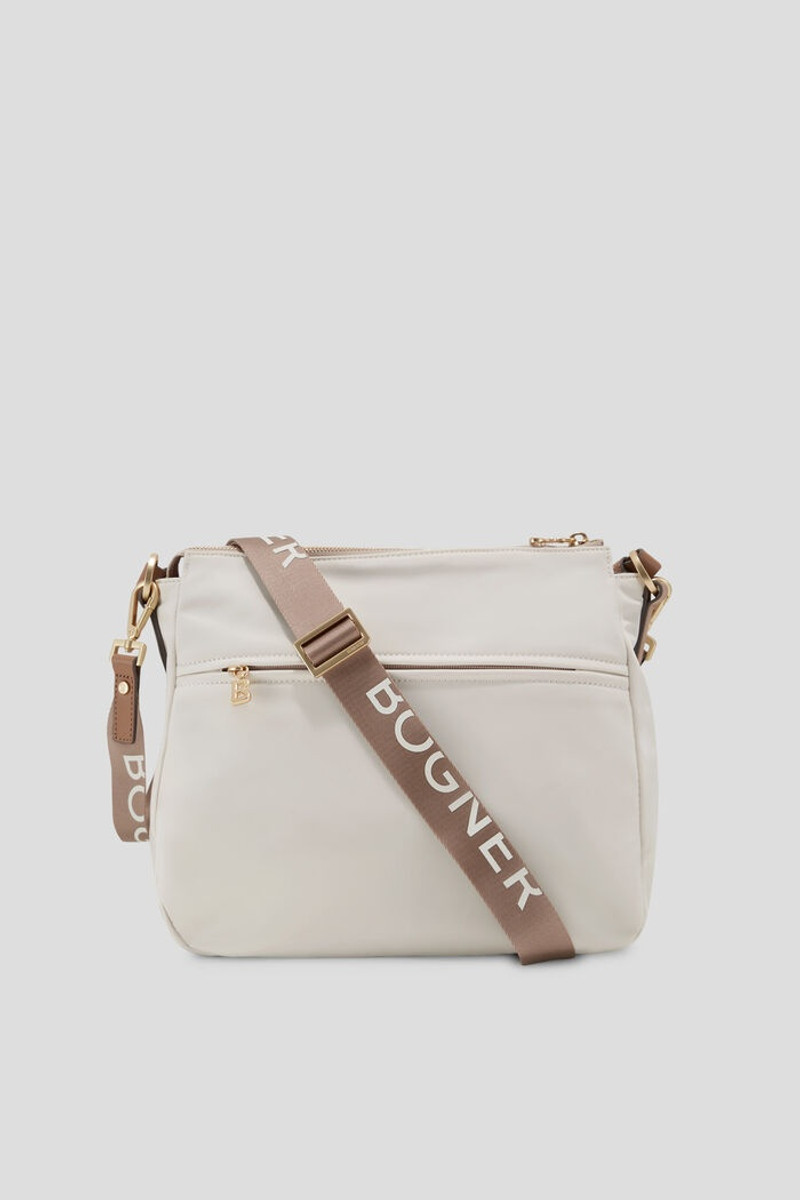 Klosters Isalie hobo bag in Off-white/Brown 3