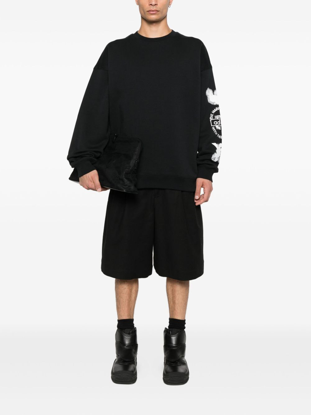 cloud-print crew-neck sweatshirt - 3