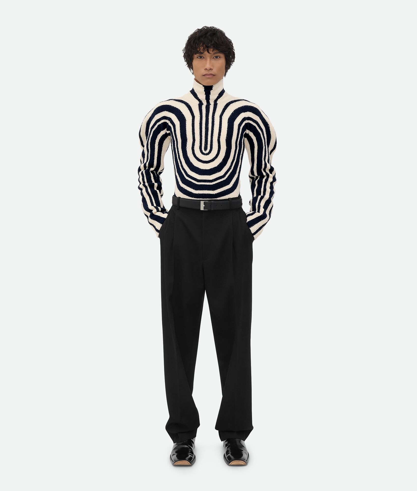Graphic Cotton Rib Jumper - 1