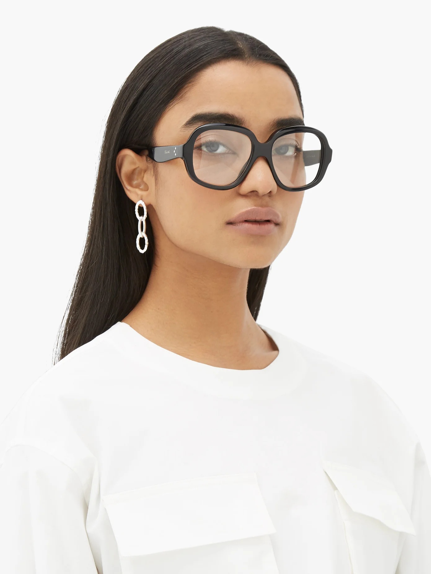 Oversized round-frame acetate glasses - 2