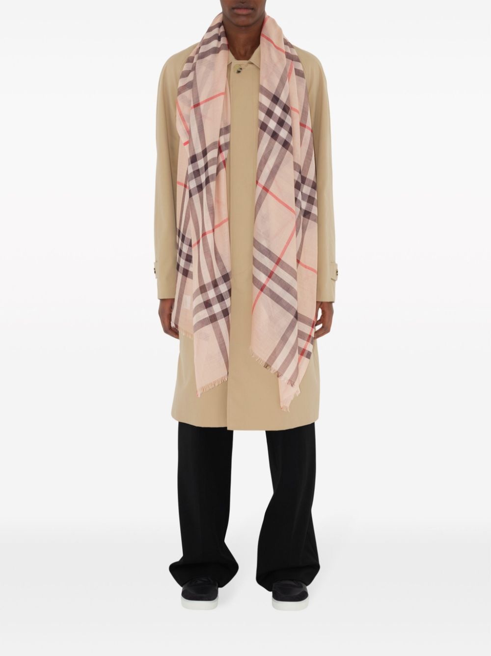 Vintage Check wool-blend scarf - 5