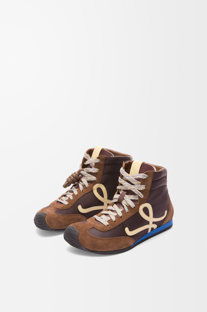 Loewe Ballet Runner 2.0 high-top in nylon and calfskin outlook
