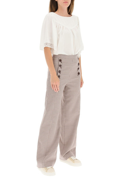 See by Chloé SAILOR HOUNDSTOOTH CHECK TROUSERS outlook