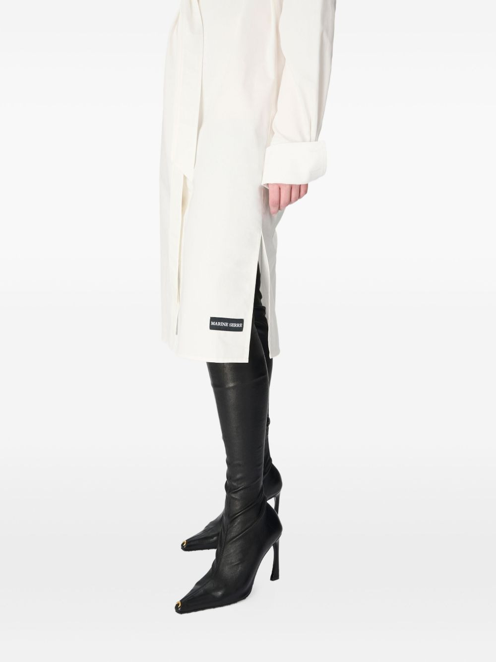 belted shirt dress - 4