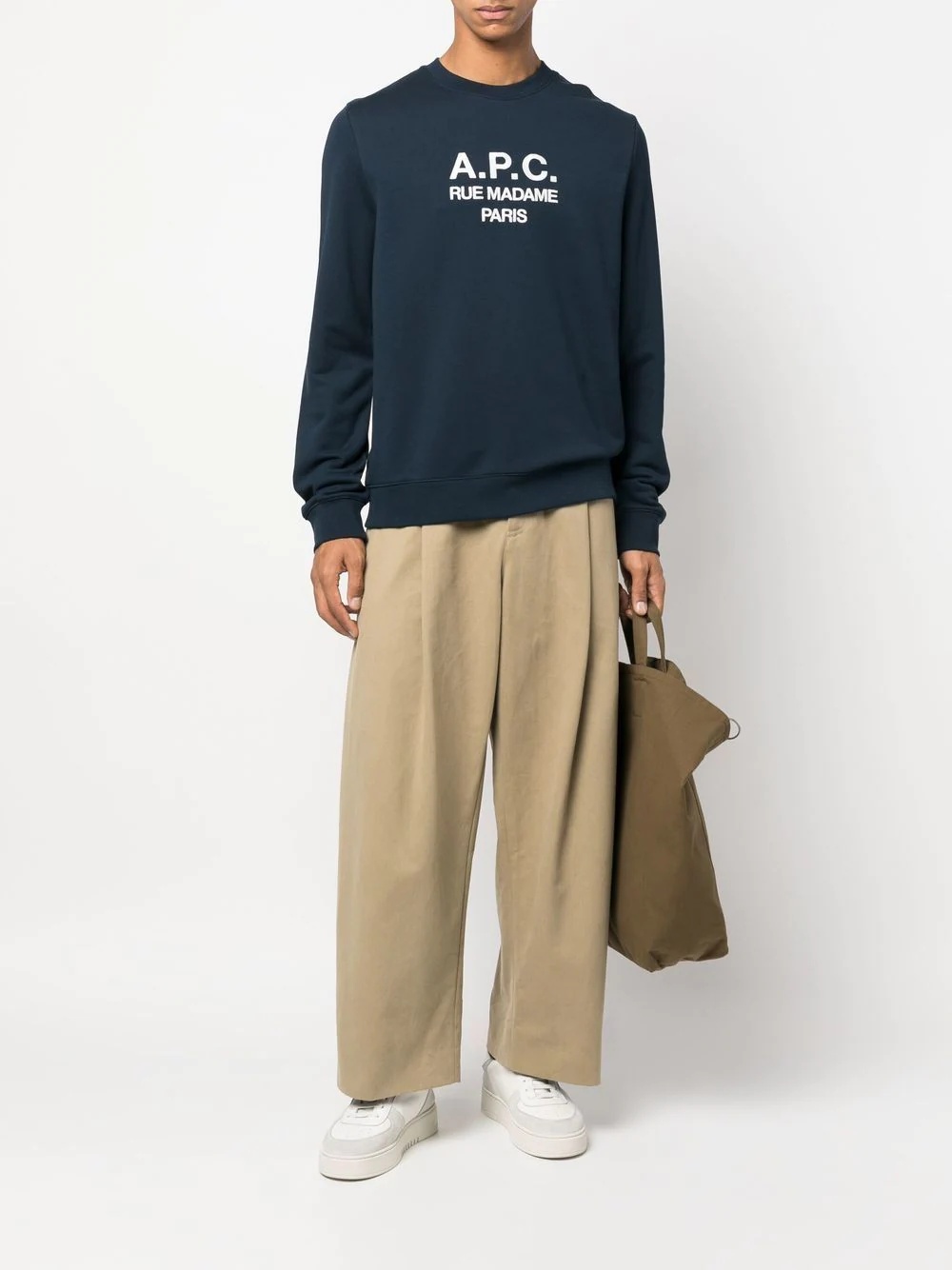A.P.C. Rufus logo-embroidered sweatshirt | REVERSIBLE