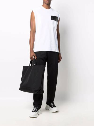 PHILIPP PLEIN logo sleeveless top outlook