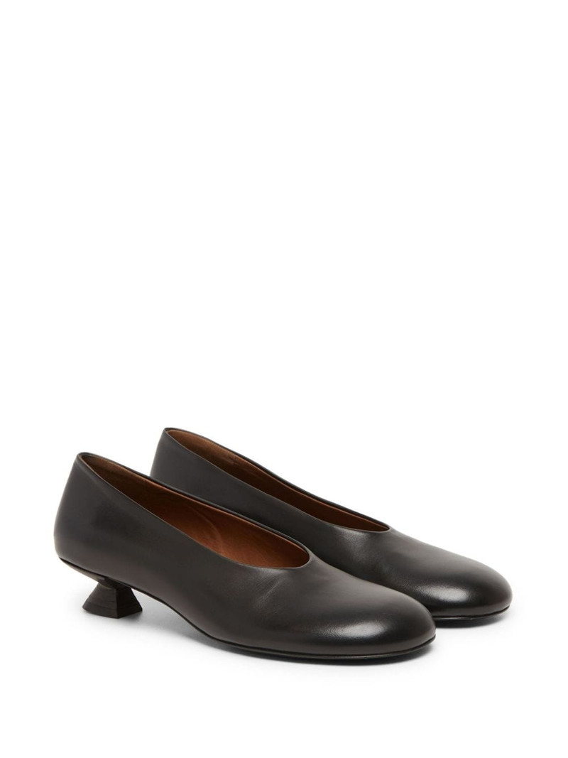 Marsèll sculpted-heel leather pumps outlook