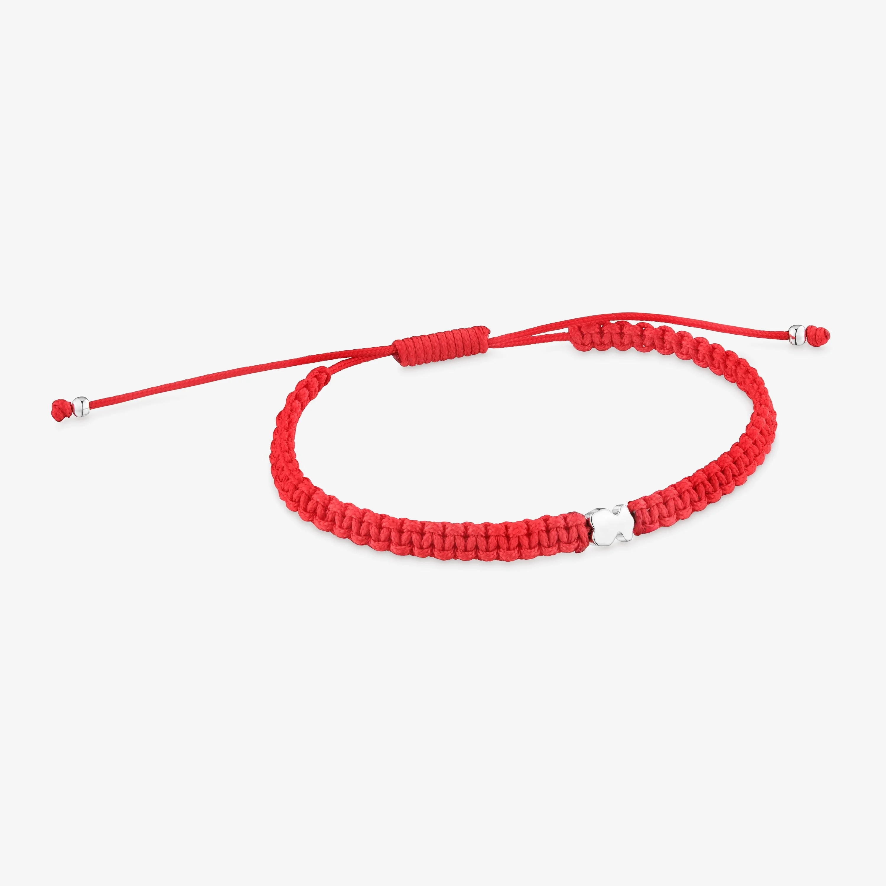 Silver and red nylon bear Bracelet TOUS Motifs - 1