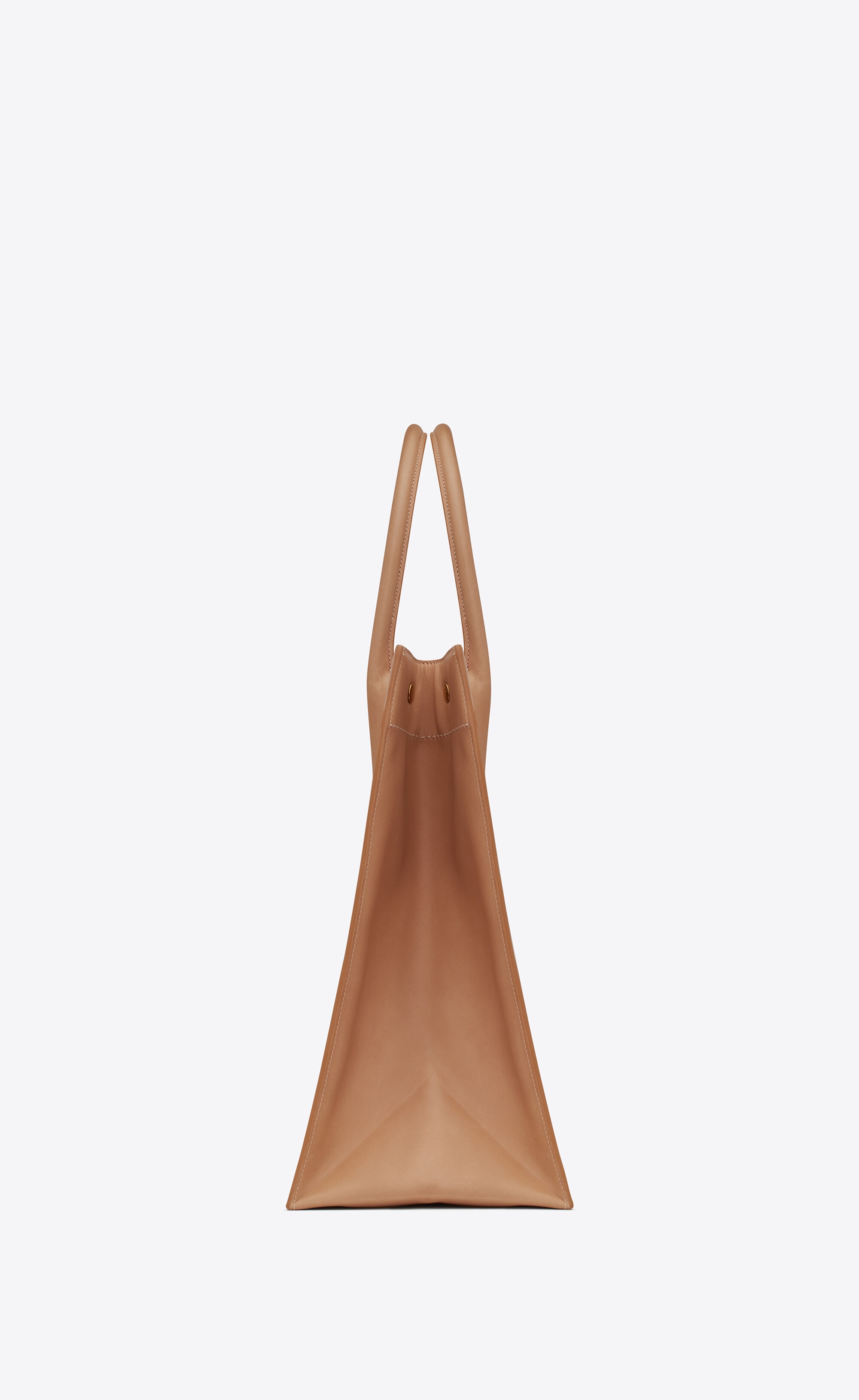 rive gauche large tote bag in smooth leather - 3