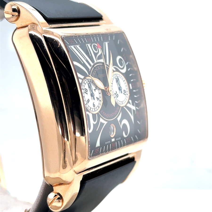 Pre-owned Franck Muller Conquistador Chronograph Automatic Black Dial Men's Watch 10000 H CC - 3