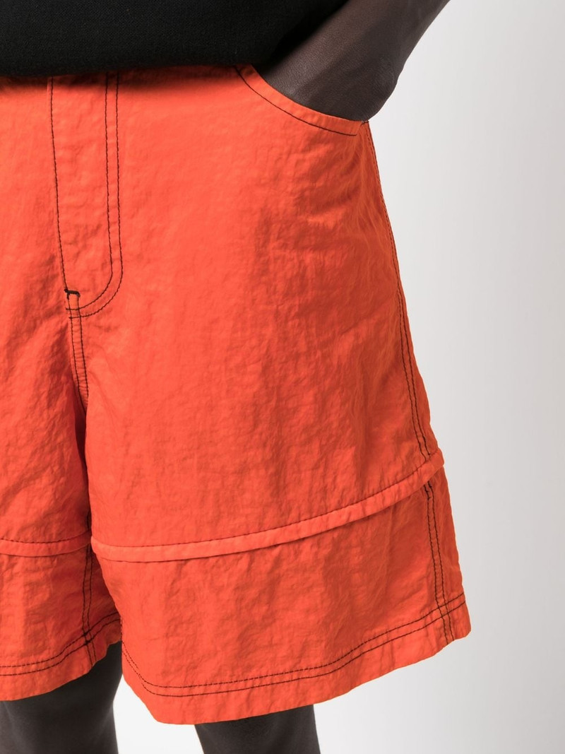 contrast stitching bermuda shorts 5