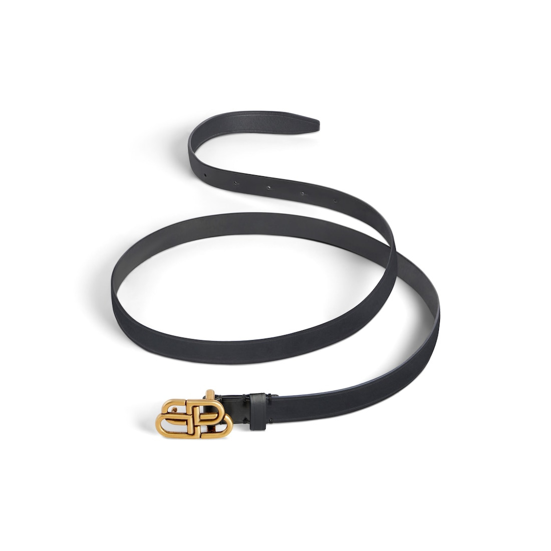 Women's Bb Super Thin Belt in Black - 2