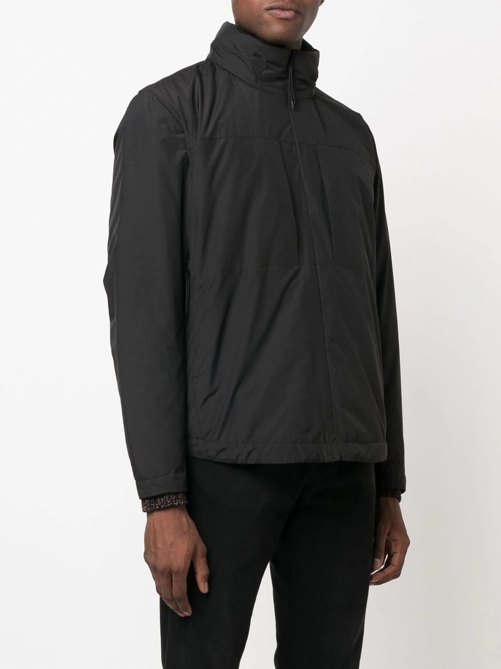 funnel-neck lightweight jacket - 3