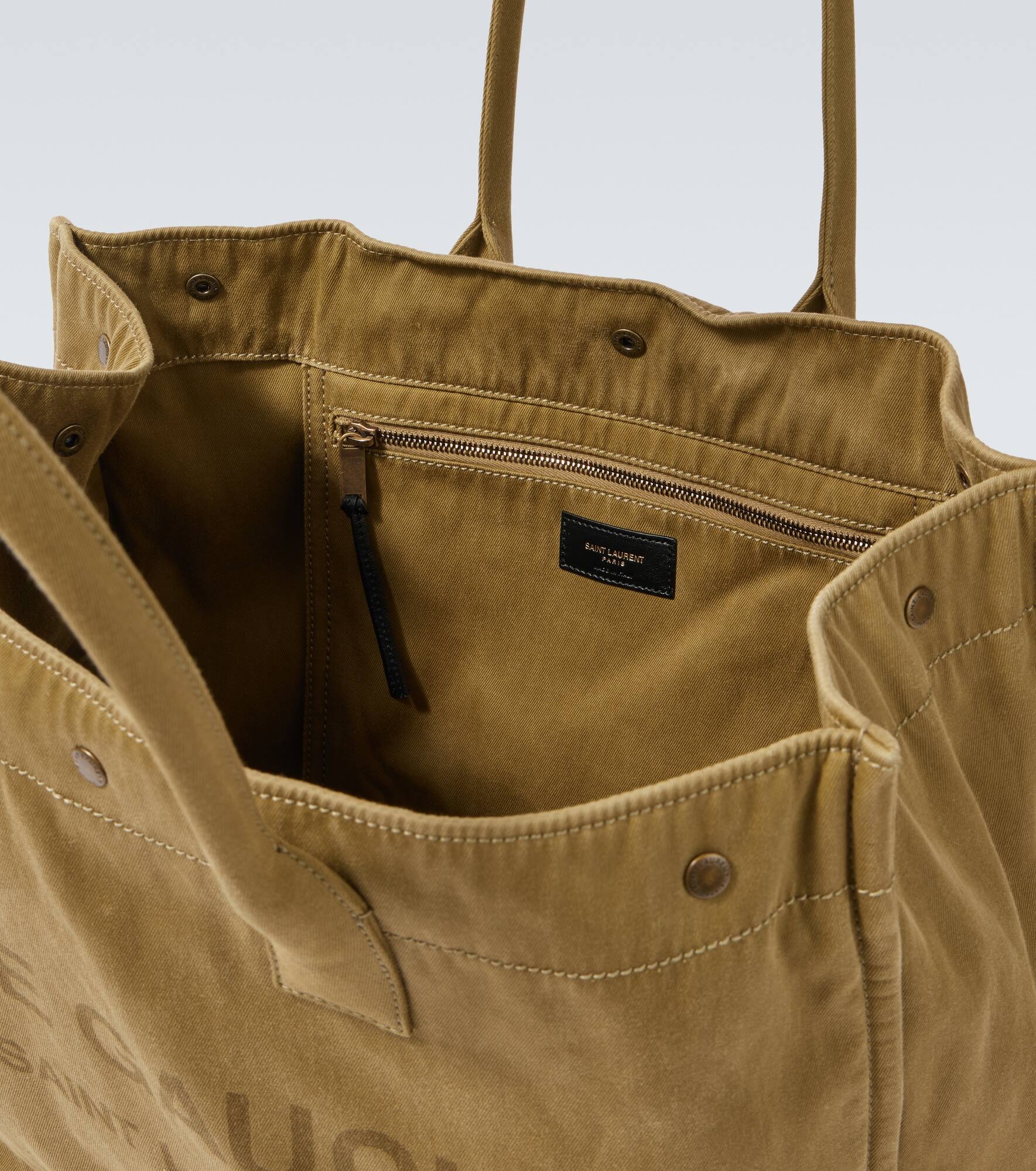 Rive Gauche Large canvas tote bag - 4